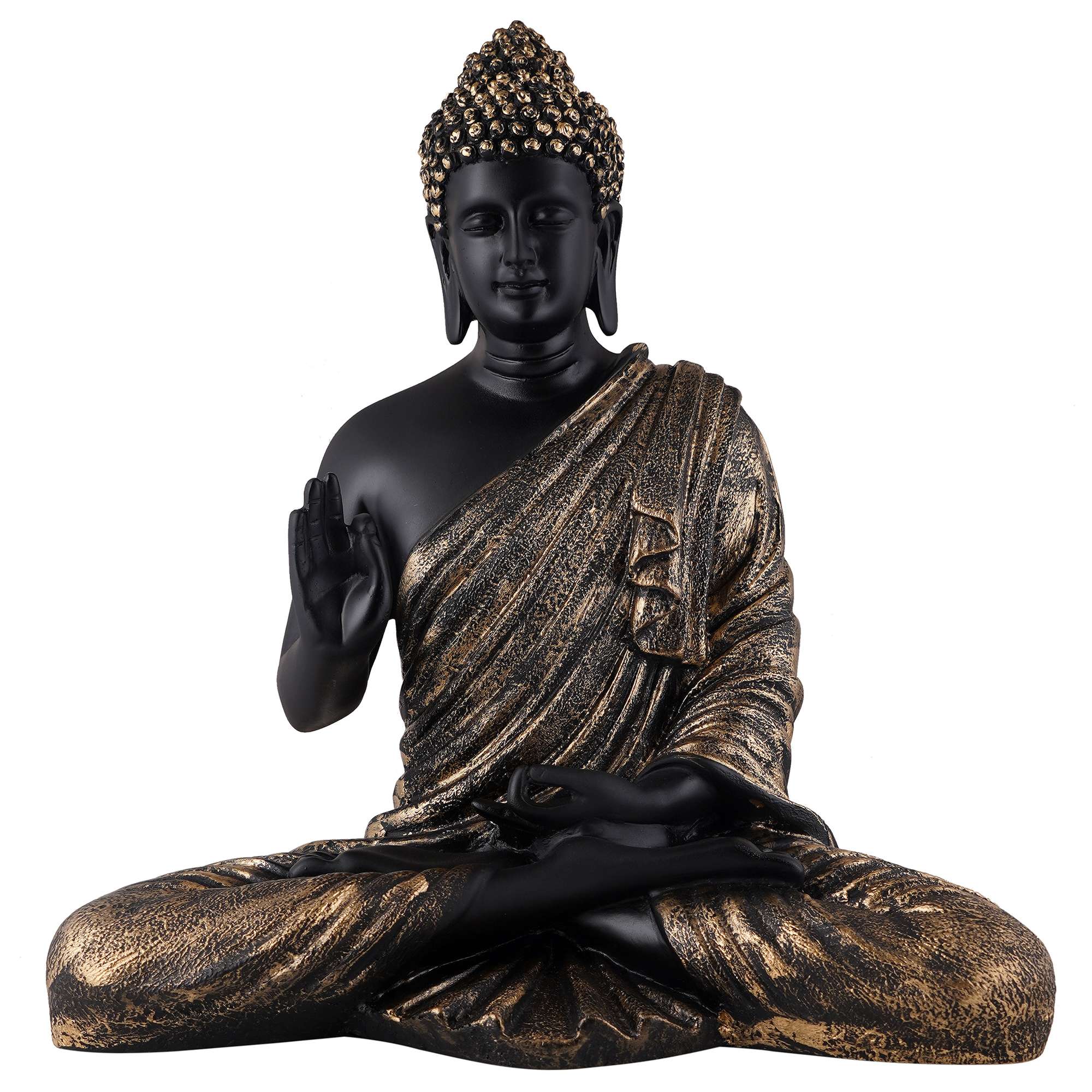 Buddha Idol Statue Showpiece Gift Gifting Item Polystone Home Decor Decoration - Image 2